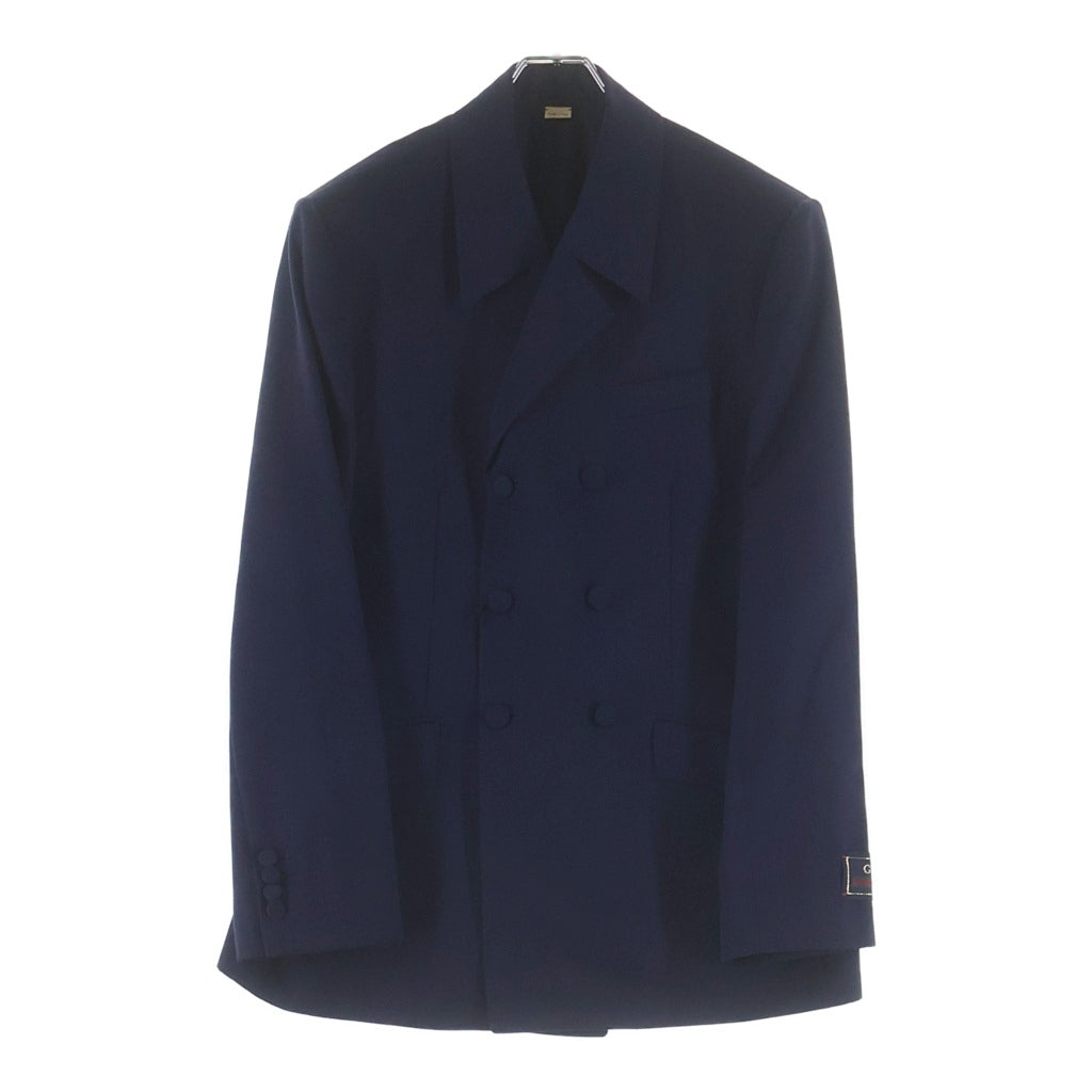 GUCCI グッチ ダブルブレスト テーラードジャケット ダークネイビー 736770 GUCCI(グッチ) ダブルブレスト テーラードジャケット ダークネイビー