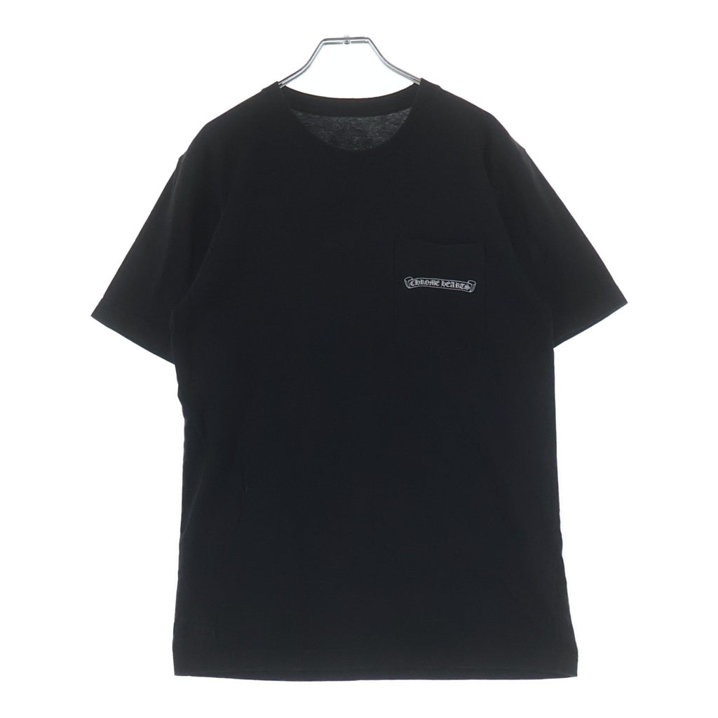 CHROME HEARTS(クロムハーツ) BACK ARCH LOGO SCROLL RABEL USA PRINT TEE バックアーチロゴ スクロールラベル プリント 半袖Tシャツ カットソー ブラック