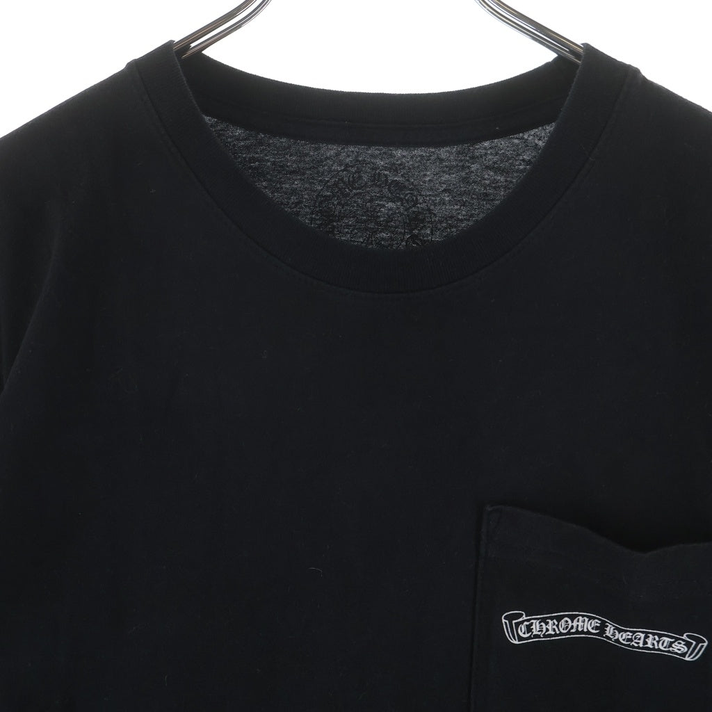 CHROME HEARTS(クロムハーツ) BACK ARCH LOGO SCROLL RABEL USA PRINT TEE バックアーチロゴ スクロールラベル プリント 半袖Tシャツ カットソー ブラック