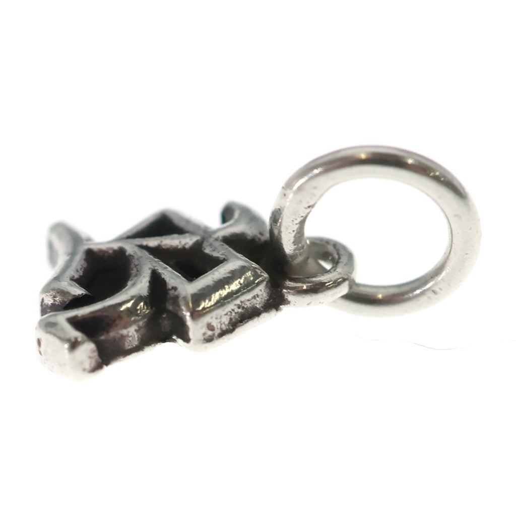 CHROME HEARTS(クロムハーツ) STACK ALPHABET アルファベットスタックチャーム Rイニシャル シルバーネックレストップ ボールチェーン付き