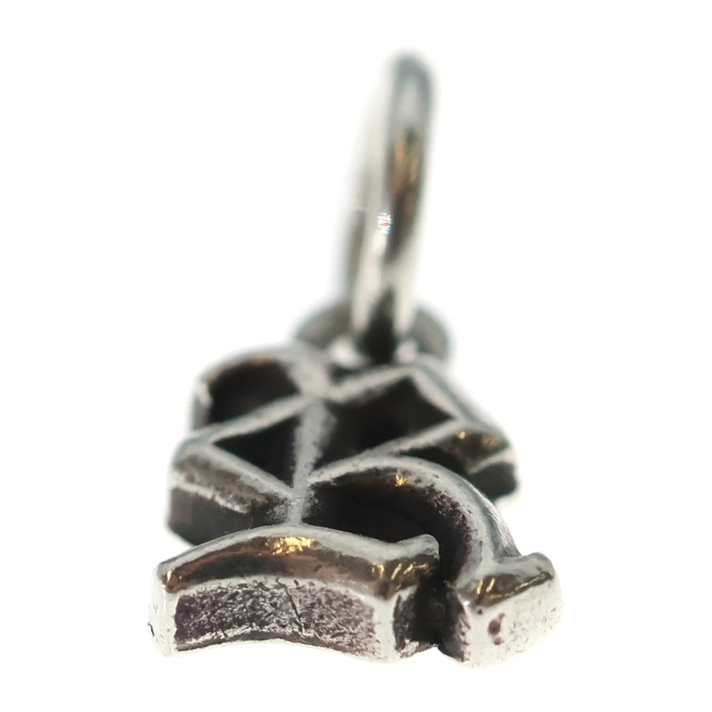 CHROME HEARTS(クロムハーツ) STACK ALPHABET アルファベットスタックチャーム Rイニシャル シルバーネックレストップ ボールチェーン付き