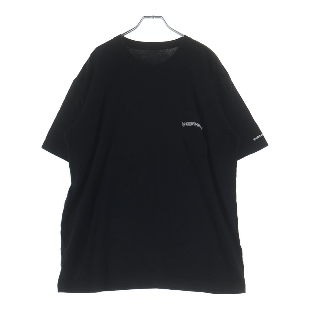 CHROME HEARTS(クロムハーツ) BACK SCROLL RABEL PRINT TEE バックスクロールラベル プリント 半袖Tシャツ カットソー ブラック