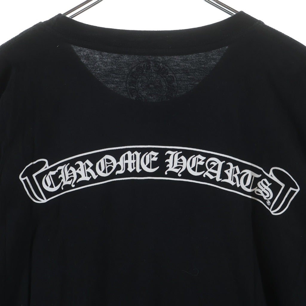 CHROME HEARTS(クロムハーツ) BACK SCROLL RABEL PRINT TEE バックスクロールラベル プリント 半袖Tシャツ カットソー ブラック