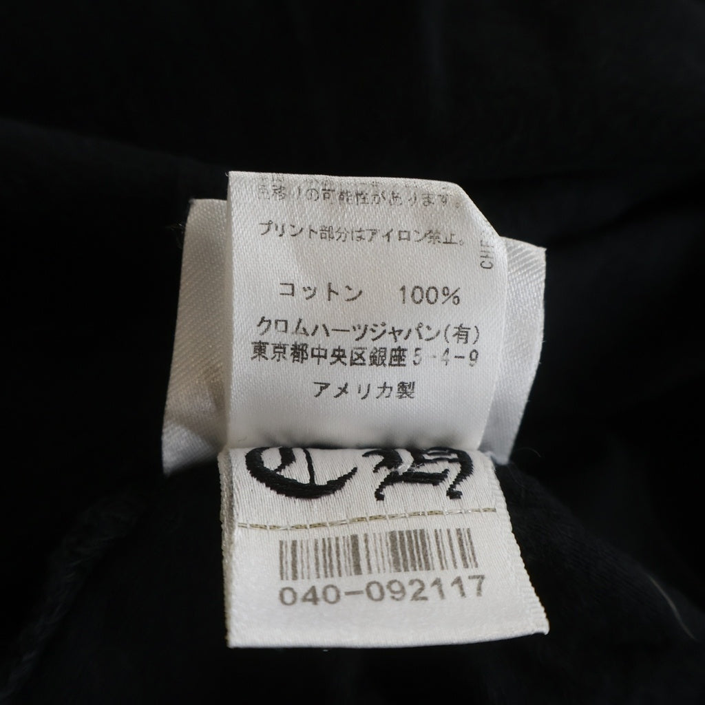 CHROME HEARTS(クロムハーツ) BACK SCROLL RABEL PRINT TEE バックスクロールラベル プリント 半袖Tシャツ カットソー ブラック