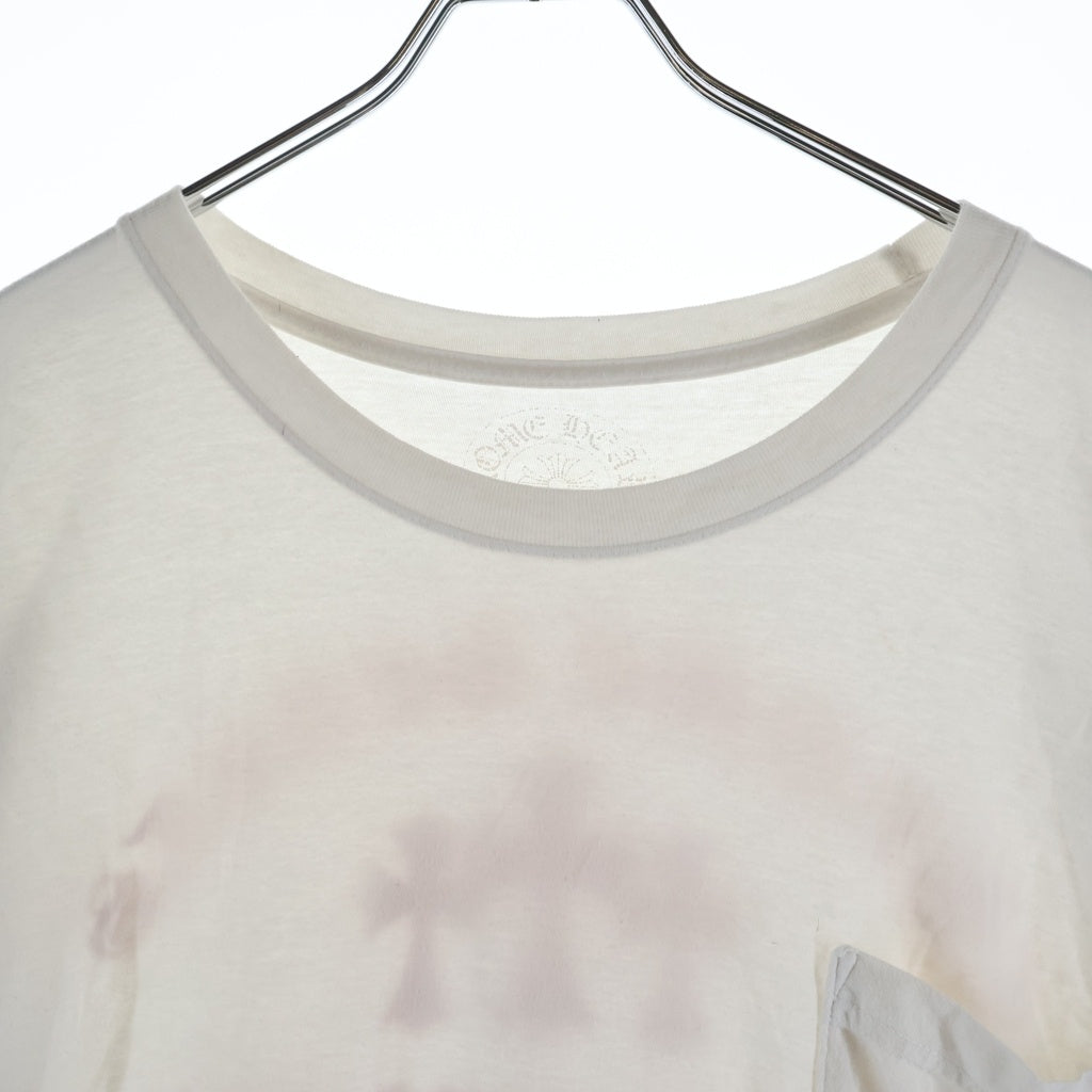 CHROME HEARTS(クロムハーツ) BACK KING TACO 3CEMETERY CROSS PRINT TEE バック キング タコ 3セメタリークロスプリント 半袖Tシャツ カットソー ホワイト