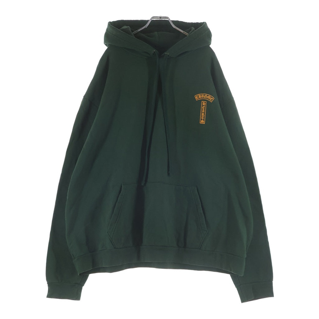 CHROME HEARTS(クロムハーツ) BACK ARCH LOGO SCROLL RABEL USA PRINT HOODIE バックアーチロゴ スクロールラベル プリント プルオーバーフーディ パーカー ダークグリーン