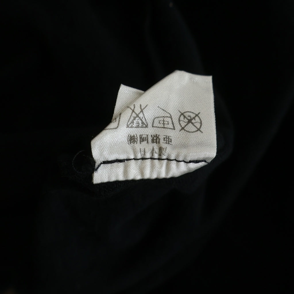 Yasuyuki Ishii(ヤスユキイシイ) Long Sleeve Cotton ダメージ加工 ロングスリーブ 長袖Tシャツ カットソー ブラック