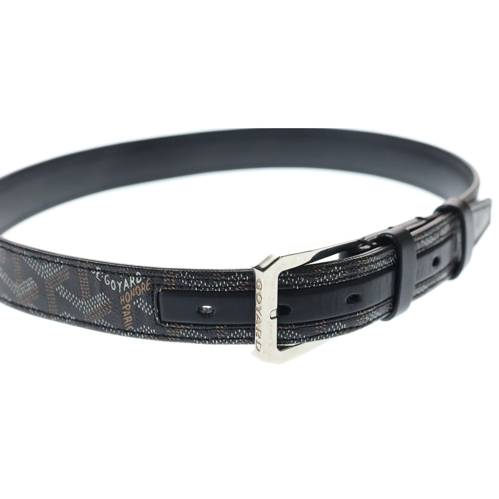 GOYARD(ゴヤール) LLeather Belt ヘリンボーンフレガット レザーベルト ブラック