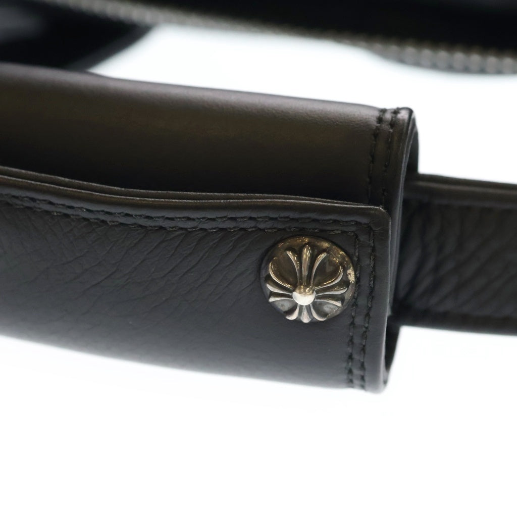 CHROME HEARTS(クロムハーツ) DIAPER BAG ダイパー レザーハンドバッグ ブラック