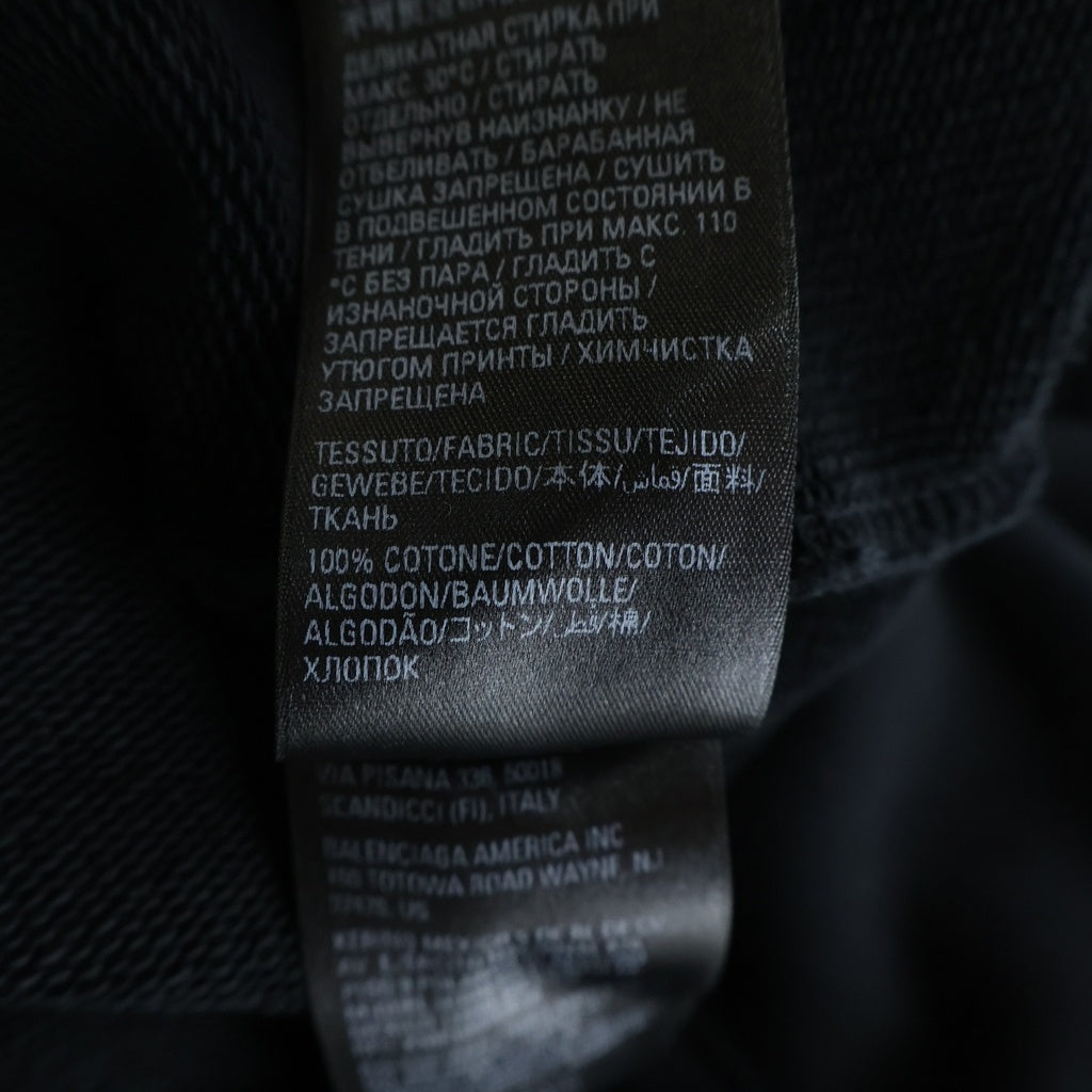 BALENCIAGA(バレンシアガ) Care Label Hoodie ケアラベル プルオーバースウェットパーカー フーディー ブラック 725558 TNVL6