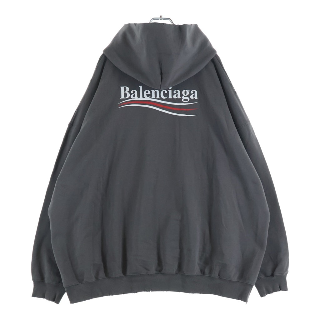 23SS BALENCIAGA DIY ロゴパーカー バレンシアガ ブラック BALENCIAGA(バレンシアガ) 23SS Campaign Logo Hoodie キャンペーン