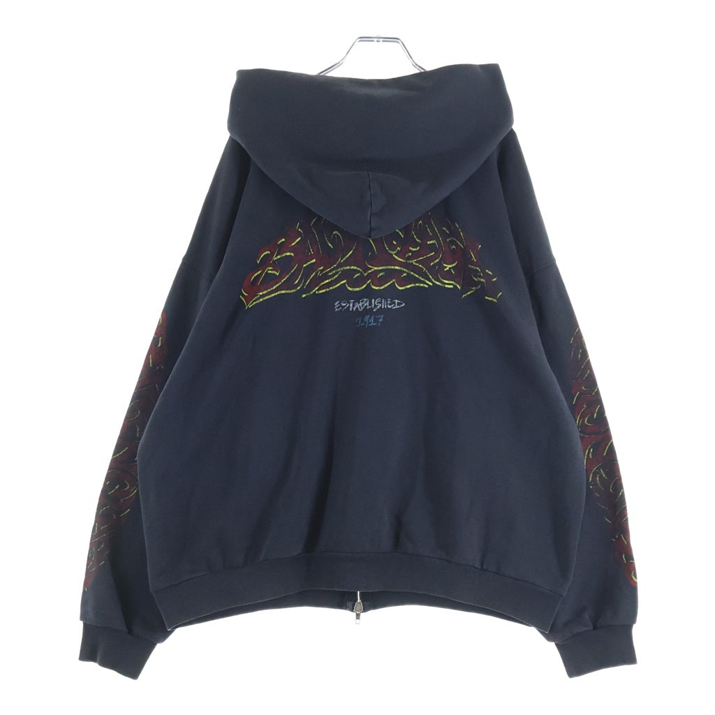 BALENCIAGA(バレンシアガ) 23AW Off Shore Zip Up Hoodie ダメージ加工