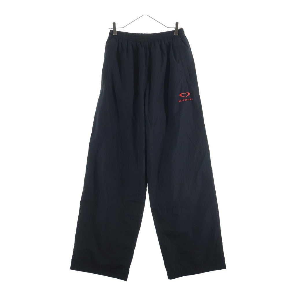 BALENCIAGA(バレンシアガ) Heart Nylon Pants ハートロゴ ナイロンパンツ ブラック 839294 TPQ38