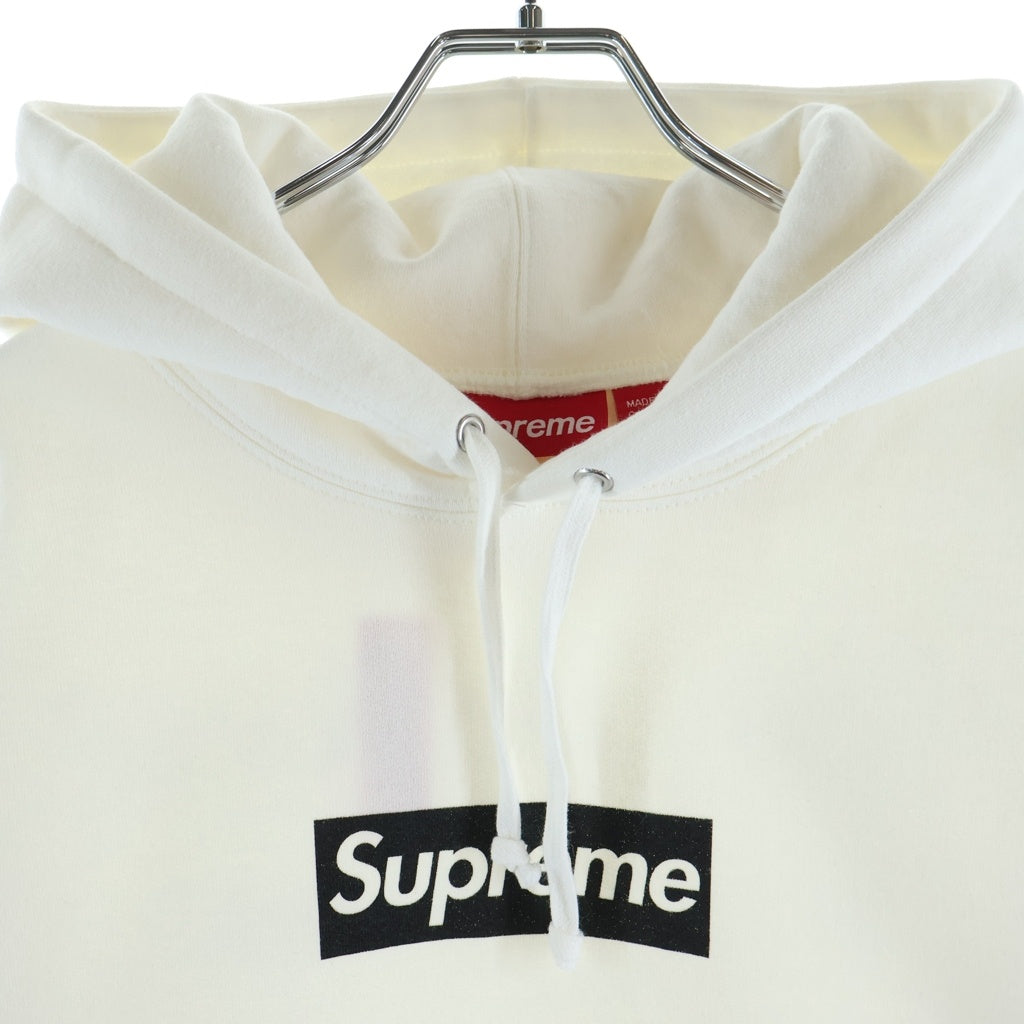 SUPREME(シュプリーム) 26SS Paris Anniversary Box Logo Hooded Sweatshirt パリ 10周年記念 プルオーバースウェットパーカー フーディー ホワイト