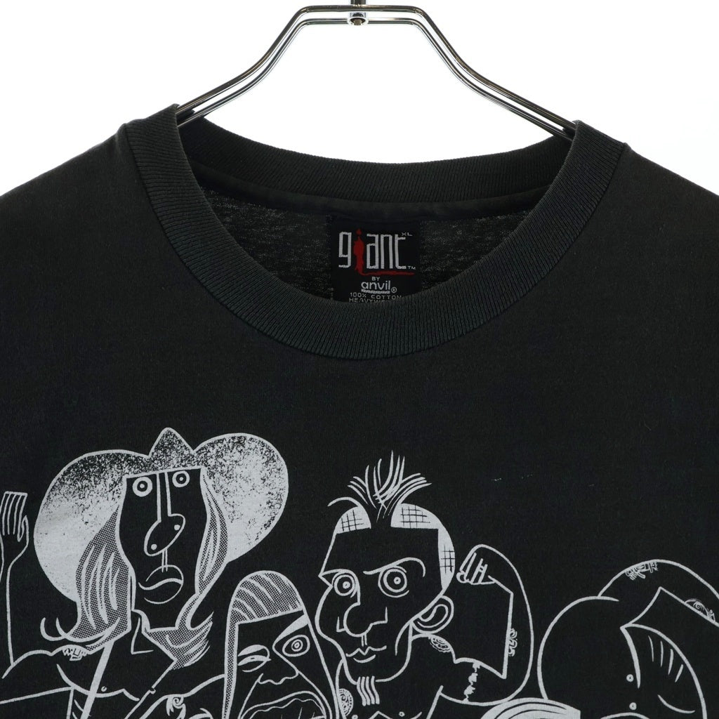 VINTAGE(ヴィンテージ) 90s RED HOT CHILI PEPPERS PICASSO レッドホットチリペッパー ピカソ バンド 半袖Tシャツ カットソー ブラック