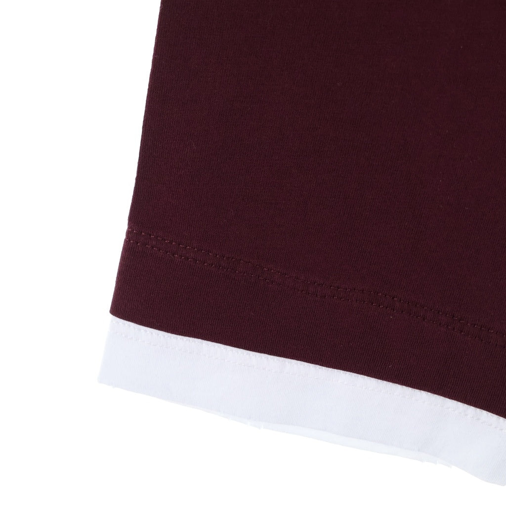 PRADA(プラダ) Long Sleeve Tee Cotton ロングスリーブ コットン 長袖Tシャツ カットソー バーガンディ