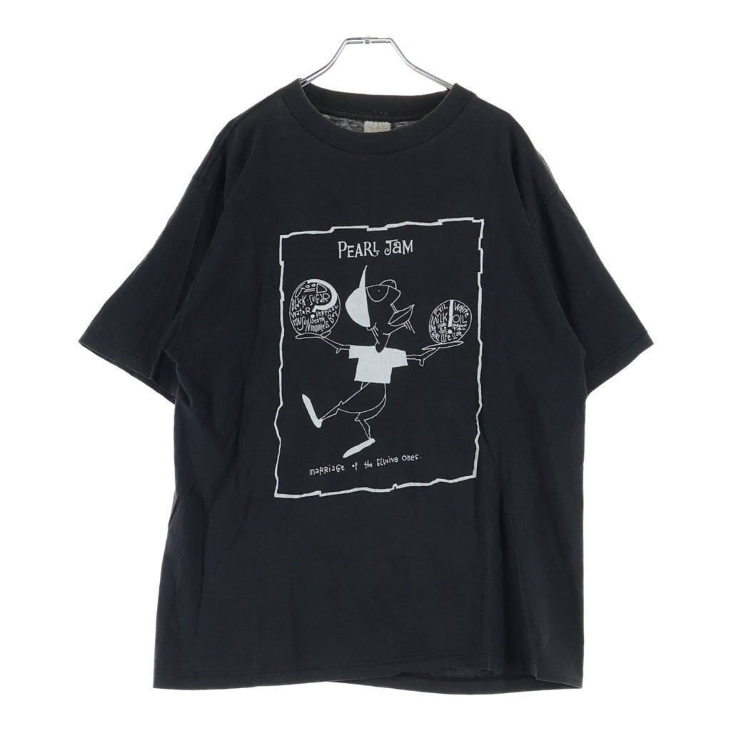 VINTAGE(ヴィンテージ) 90s PEARL JAM 1993 BOUNDLESS TOUR EURO パールジャム バンド ユーロ 半袖Tシャツ カットソー ブラック