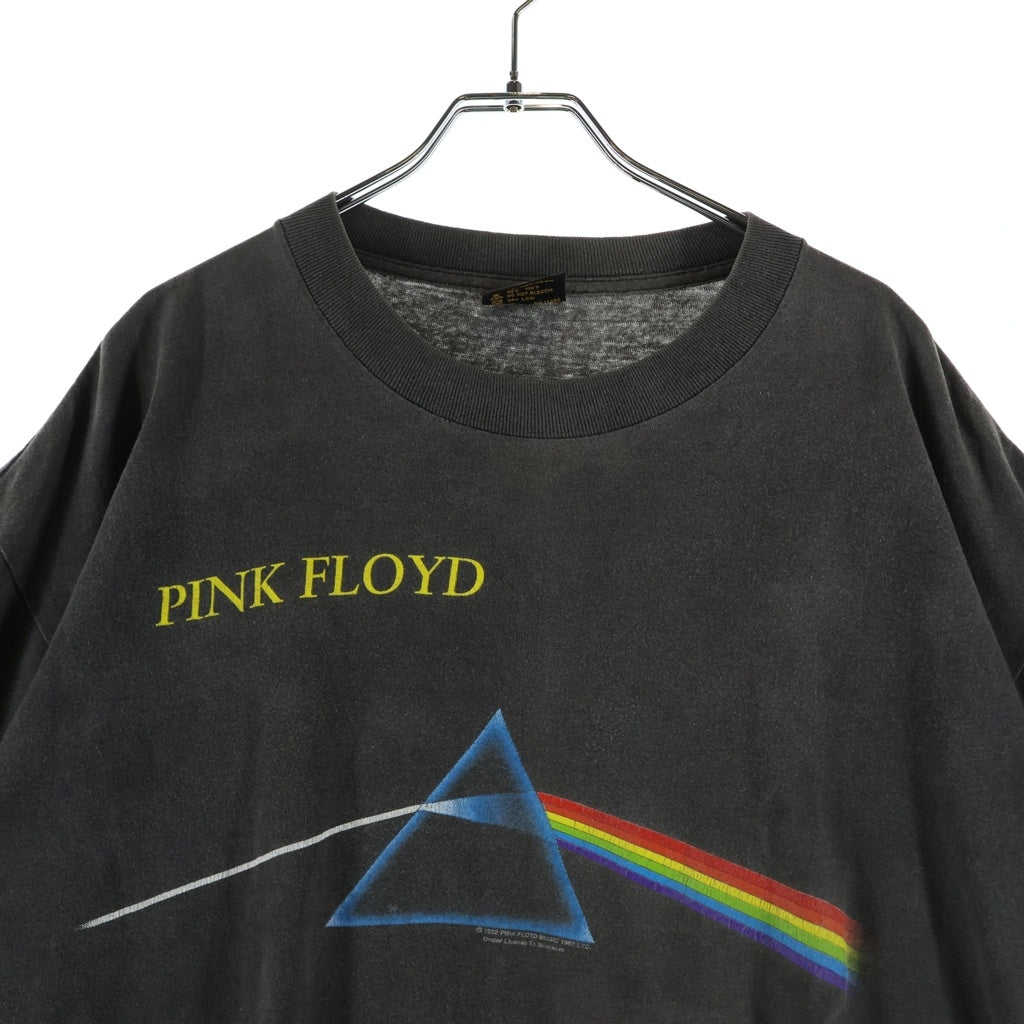 VINTAGE(ヴィンテージ) 90s PINK FOLYD 1992 DARK SIDE OF THE MOON ピンクフロイド バンド 半袖Tシャツ カットソー ブラック