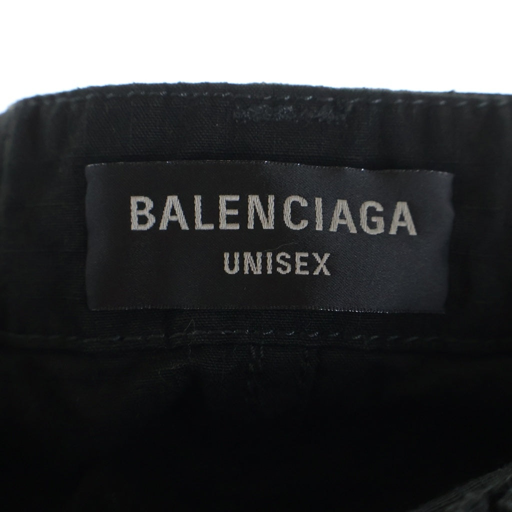 BALENCIAGA(バレンシアガ) 24AW Denim Layered Sweatpants デニムレイヤード ワイドスウェットパンツ ブラック 808816 TNVI7