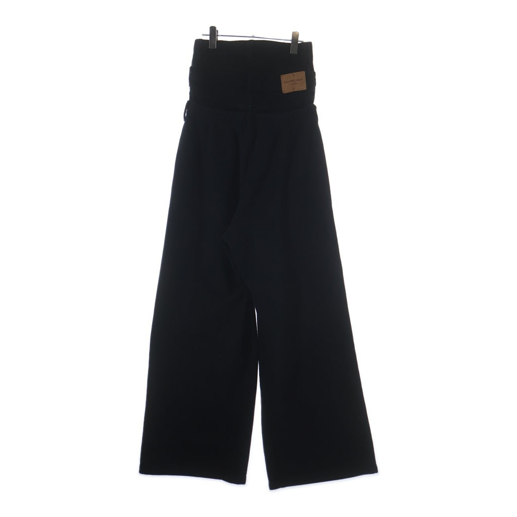 BALENCIAGA(バレンシアガ) 24AW Denim Layered Sweatpants デニムレイヤード ワイドスウェットパンツ ブラック 808816 TNVI7