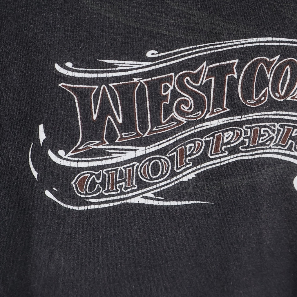 VINTAGE(ヴィンテージ) 90-00s WEST COAST CHOPPERS ウェストコーストチョッパーズ 両面プリント 半袖Tシャツ カットソー ブラック