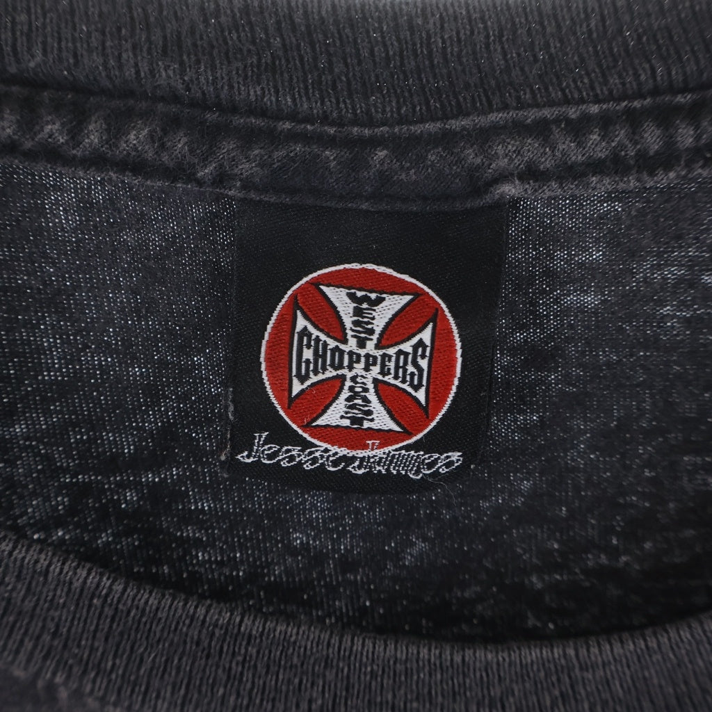 VINTAGE(ヴィンテージ) 90-00s WEST COAST CHOPPERS ウェストコーストチョッパーズ 両面プリント 半袖Tシャツ カットソー ブラック