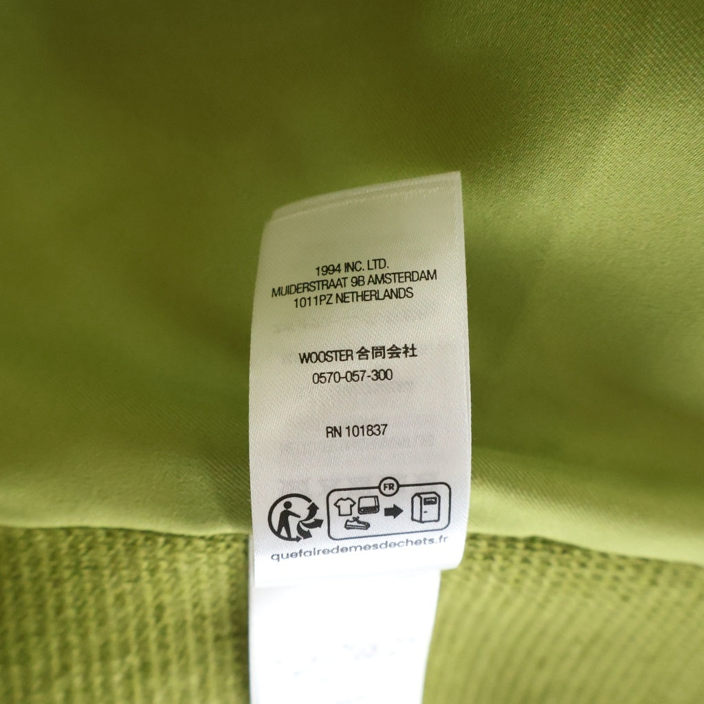 SUPREME(シュプリーム) 24AW Woven Leather Zip Up Cardigan ウーブン レザージップアップカーディガン グリーン