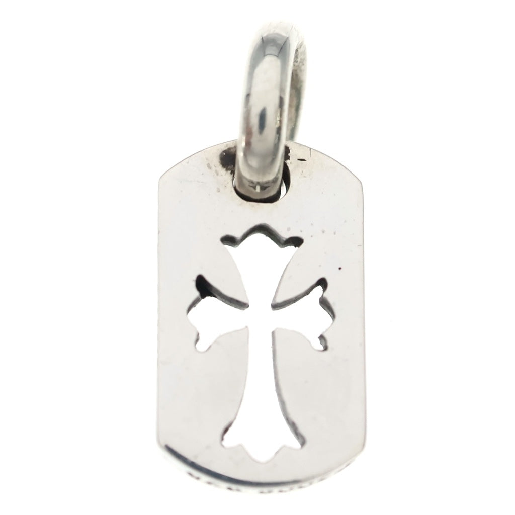 CHROME HEARTS(クロムハーツ) DT TNY CO CRS タイニーカットアウトクロスドッグタグ チャーム ペンダントトップ シルバー BCA252