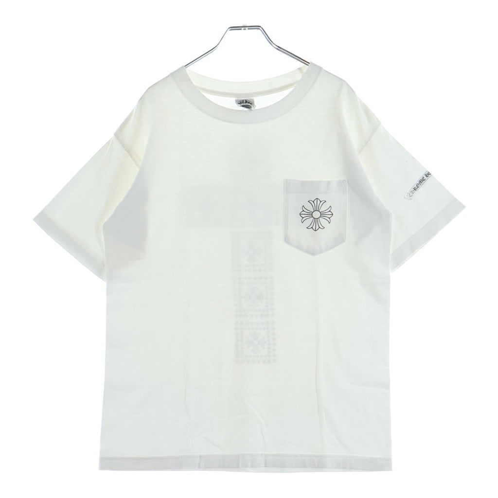CHROME HEARTS(クロムハーツ) OLD CH PLS BLOCK PRINT TEE オールド ブロック プリント 半袖Tシャツ カットソー ホワイト
