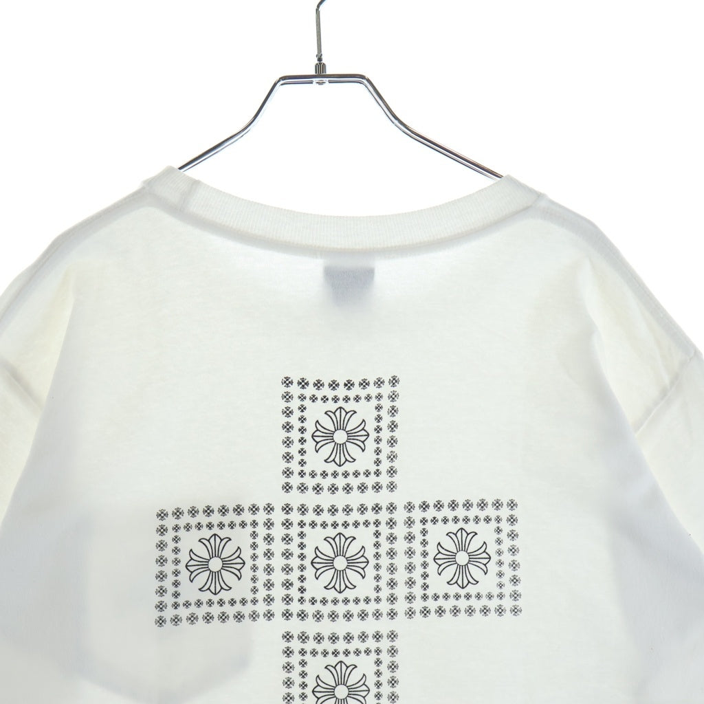 CHROME HEARTS(クロムハーツ) OLD CH PLS BLOCK PRINT TEE オールド ブロック プリント 半袖Tシャツ カットソー ホワイト