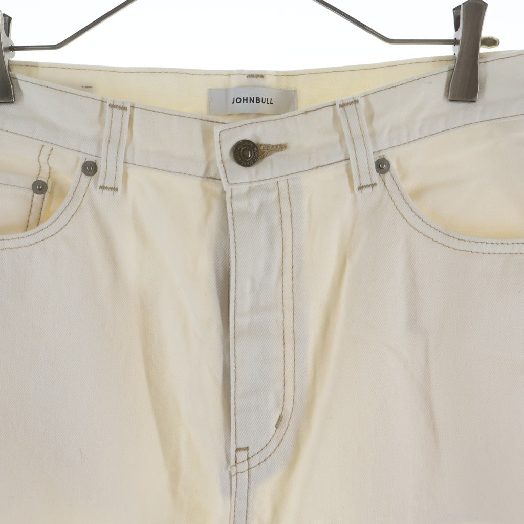 NO BRAND(ノーブランド) JOHNBULL DENIM DELIGHT DAYS 11.5oz ワイド デニムパンツ ホワイト JY231P06