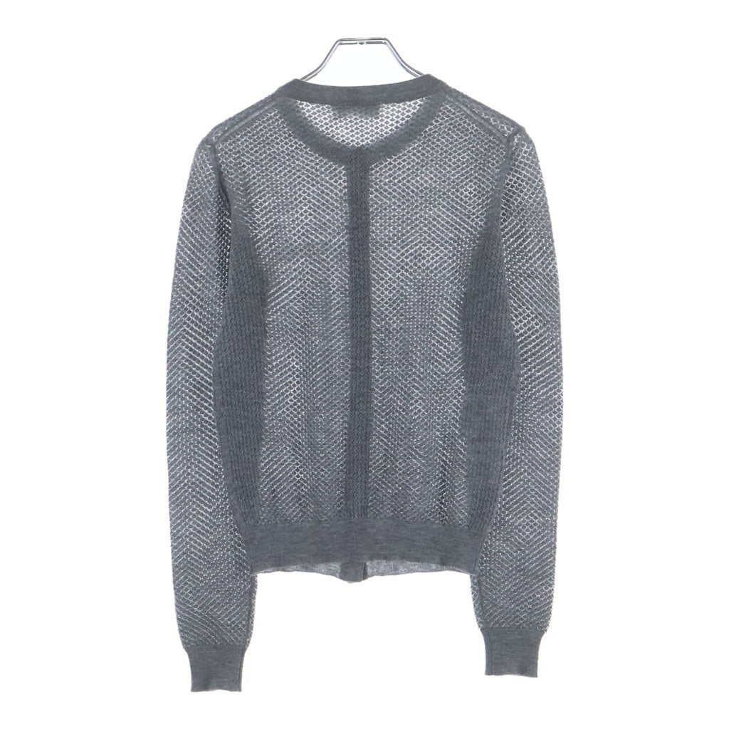 miumiu(ミュウミュウ) 25SS knit Cardigan カシミヤニットカーディガン 長袖 グレー レディース