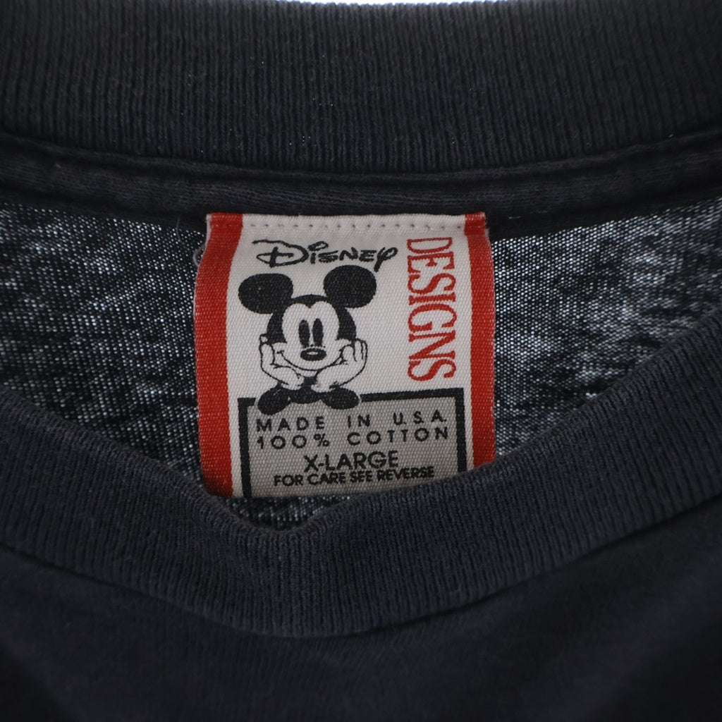 VINTAGE(ヴィンテージ) 90S DISNEY DESIGNS MICKEY MOUSE FANTASMIC ディズニー ファンタズミック 半袖Tシャツ ブラック
