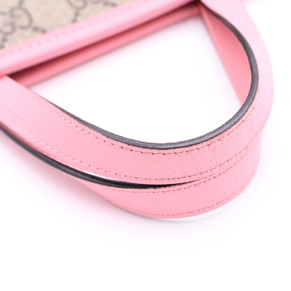 GUCCI(グッチ) GG Supreme 3D Strawberry Hand Bag GGスプリーム ストロベリー ハンドバッグ ベージュ 630589 レディース