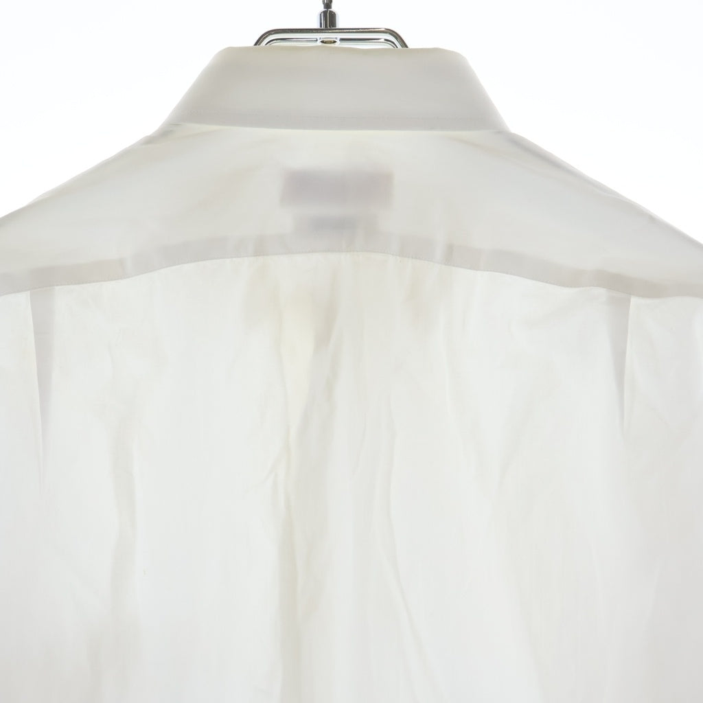 Alexander McQueen(アレキサンダーマックイーン) Skull Shirt スカル刺繍 長袖シャツ ホワイト 575274 QNN66
