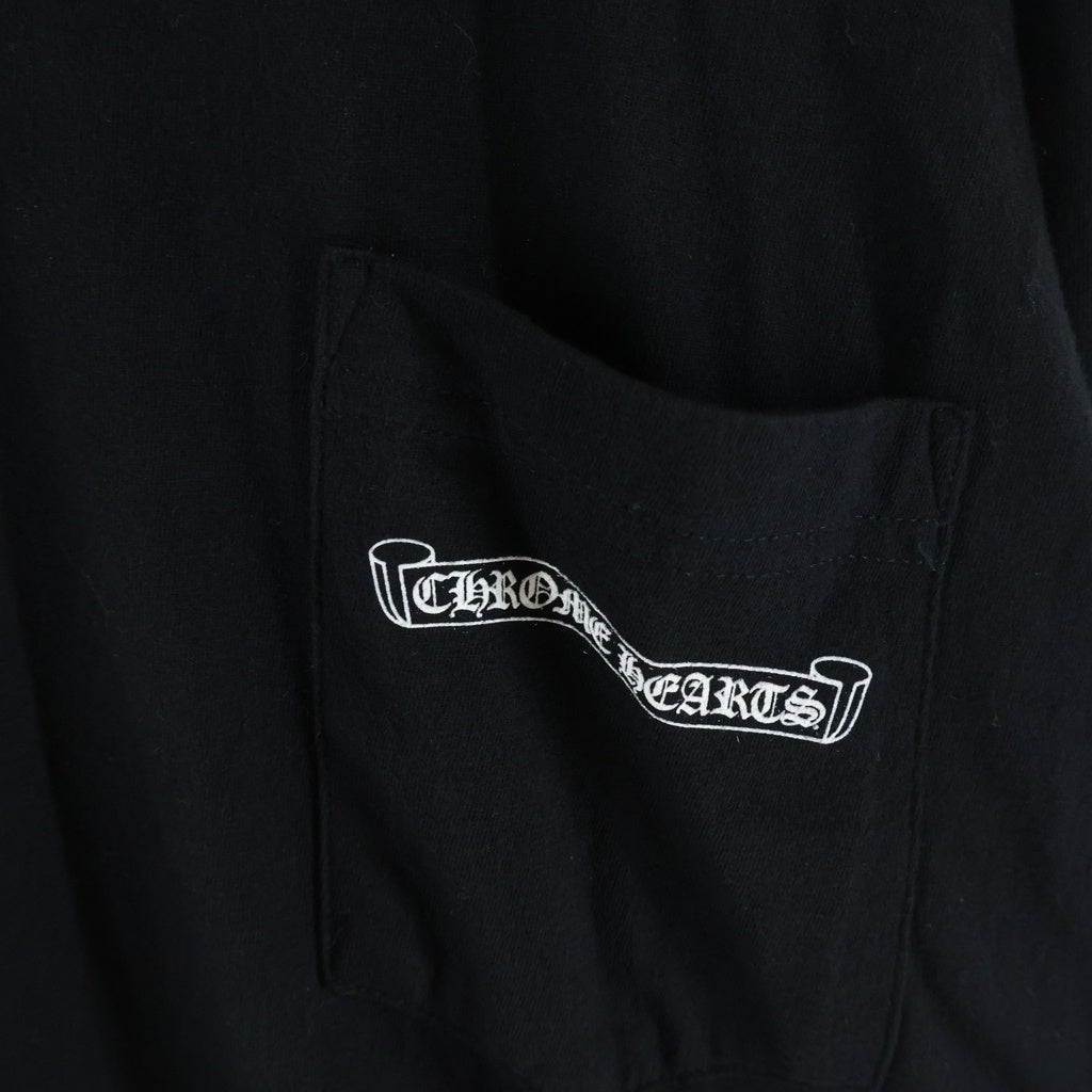 CHROME HEARTS(クロムハーツ) CH L/S T-SHIRT MLTCOL CEM CRS マルチカラーセメタリークロス 長袖Tシャツ ロンT ブラック