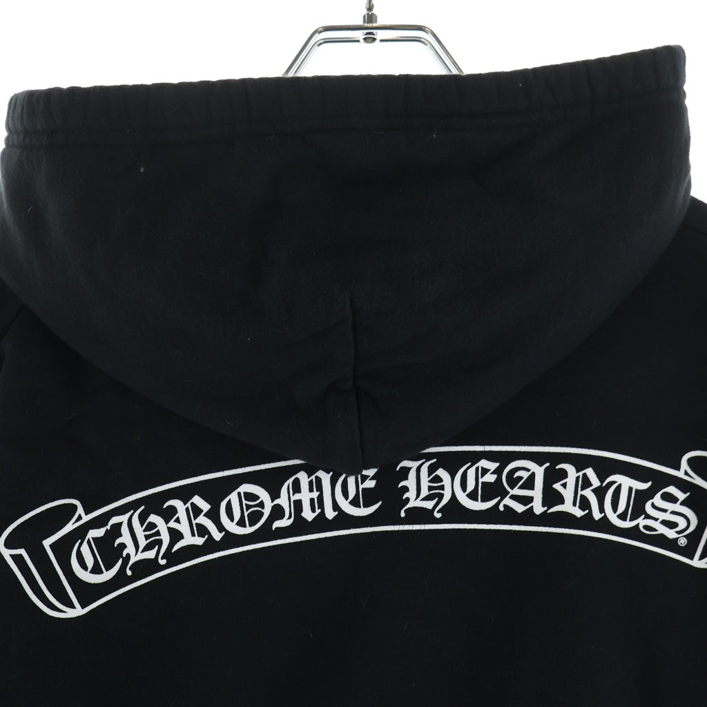 CHROME HEARTS(クロムハーツ) MLTCOL CEM CRS SWTSHRT HD ZIP マルチカラーセメタリークロス ダガージップ ジップアップスウェットパーカー フーディー ブラック