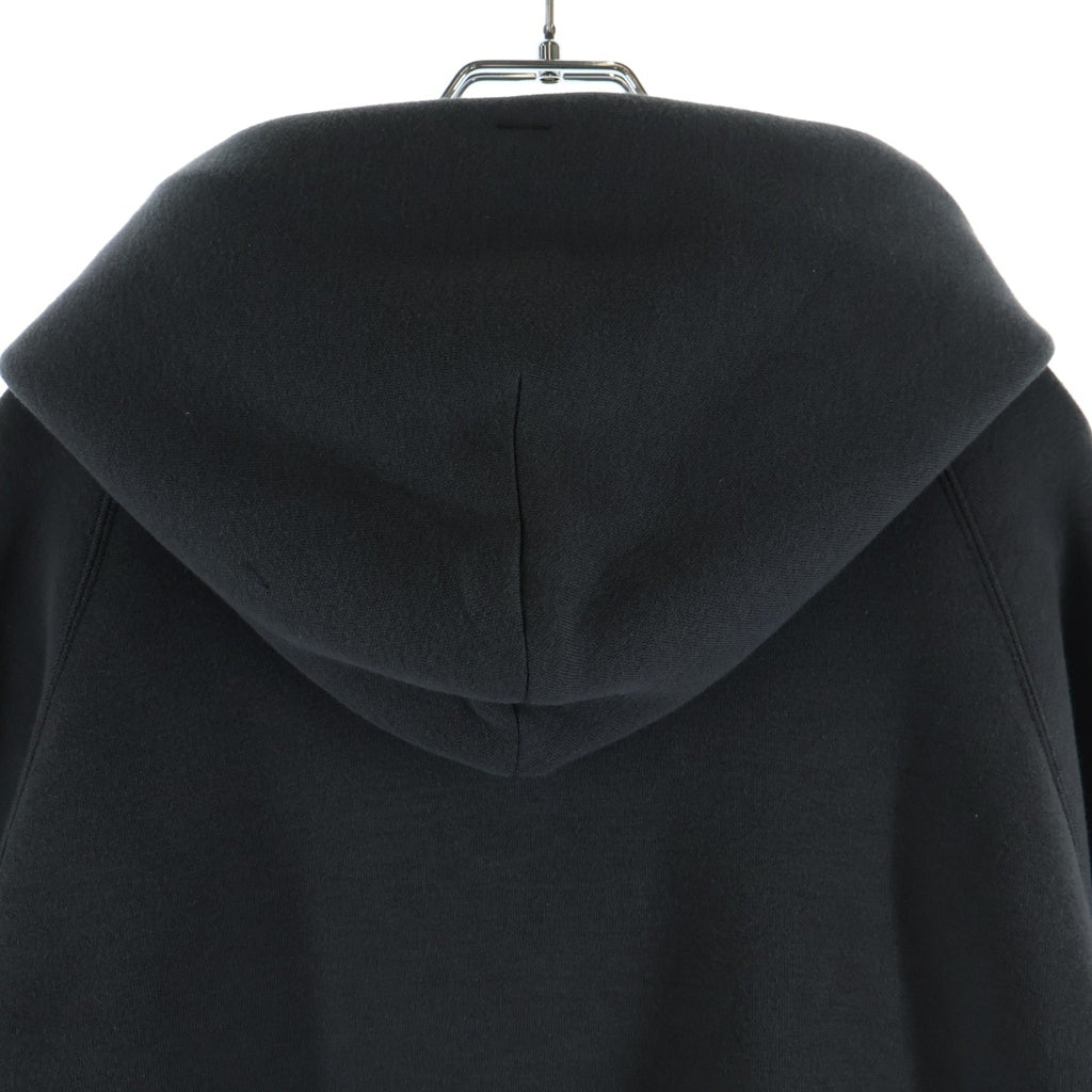 Sacai(サカイ) Sponge Sweat Hoodie ロゴ刺繍 ジップアップスポンジパーカー フーディー グレー 23-03255M