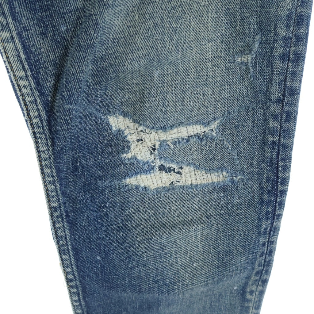 MINEDENIM(マインデニム) S.Slim STR 5pocket 5ポケット ボタンフライ ダメージ加工 ストレートデニムパンツ インディゴ 2305-1001-86-342