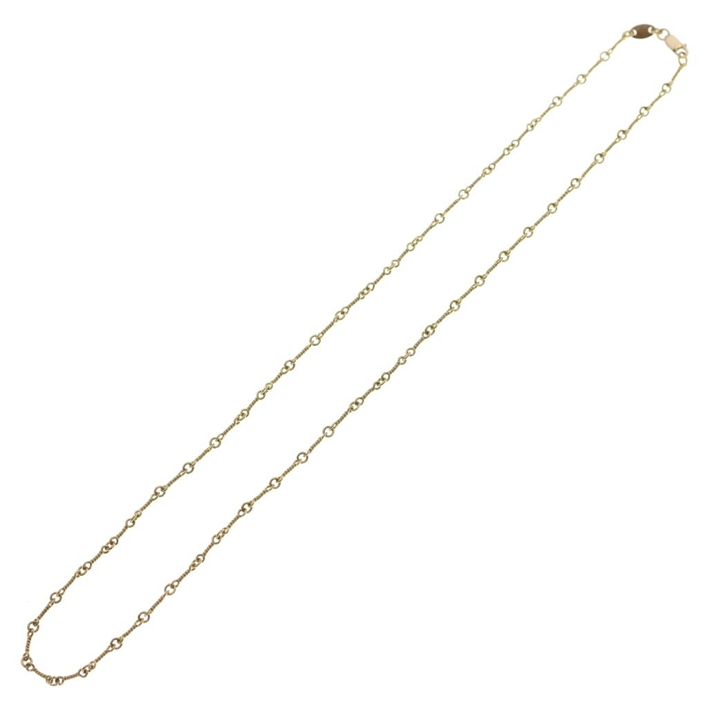 CHROME HEARTS(クロムハーツ) 22K NECKCHAIN T18 ツイストチェーンネックレス 18inch ゴールド BCA014