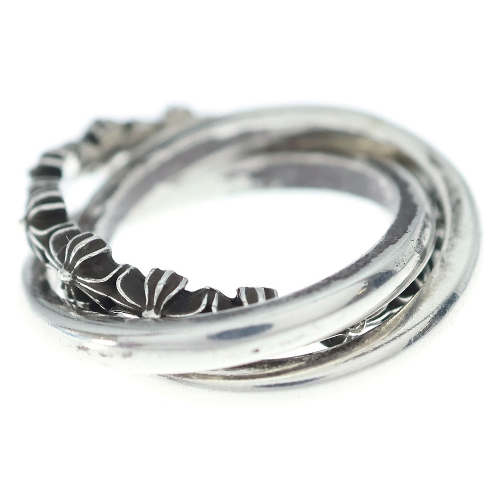 CHROME HEARTS(クロムハーツ) TINY E CH PLUS BAND TRPL タイニーE CHプラス バンド トリプルリング シルバー