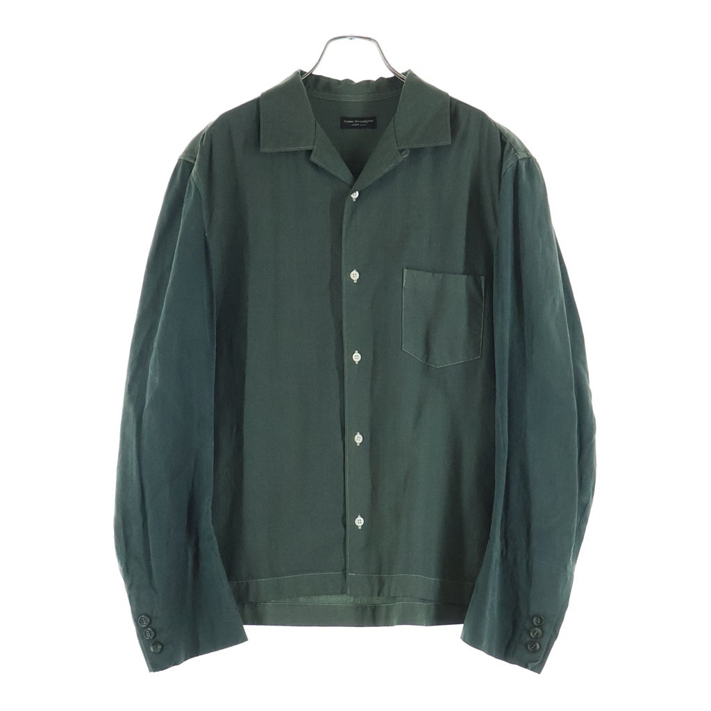 COMME des GARCONS HOMME PLUS(コムデギャルソンオムプリュス) 95SS Docking Shirt ドッキング 長袖シャツ グリーン PB-100200