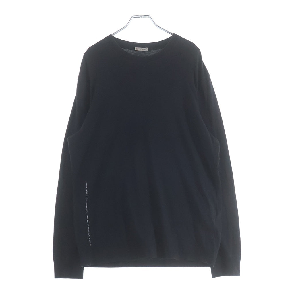 MONCLER(モンクレール) 21AW ×FRAGMENT L/S バックプリント ロングスリーブ 長袖Tシャツ カットソー ブラック G209U8D00003 G209U8D00003