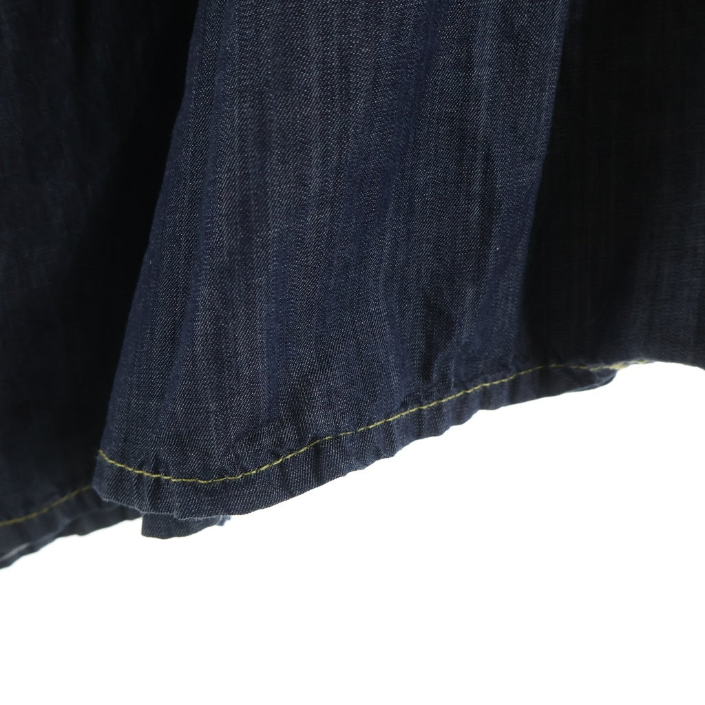 COMME des GARCONS HOMME PLUS(コムデギャルソンオムプリュス) 11SS Long Skirt サルエルパンツ デニム柄 インディゴ EG-P022 レディース