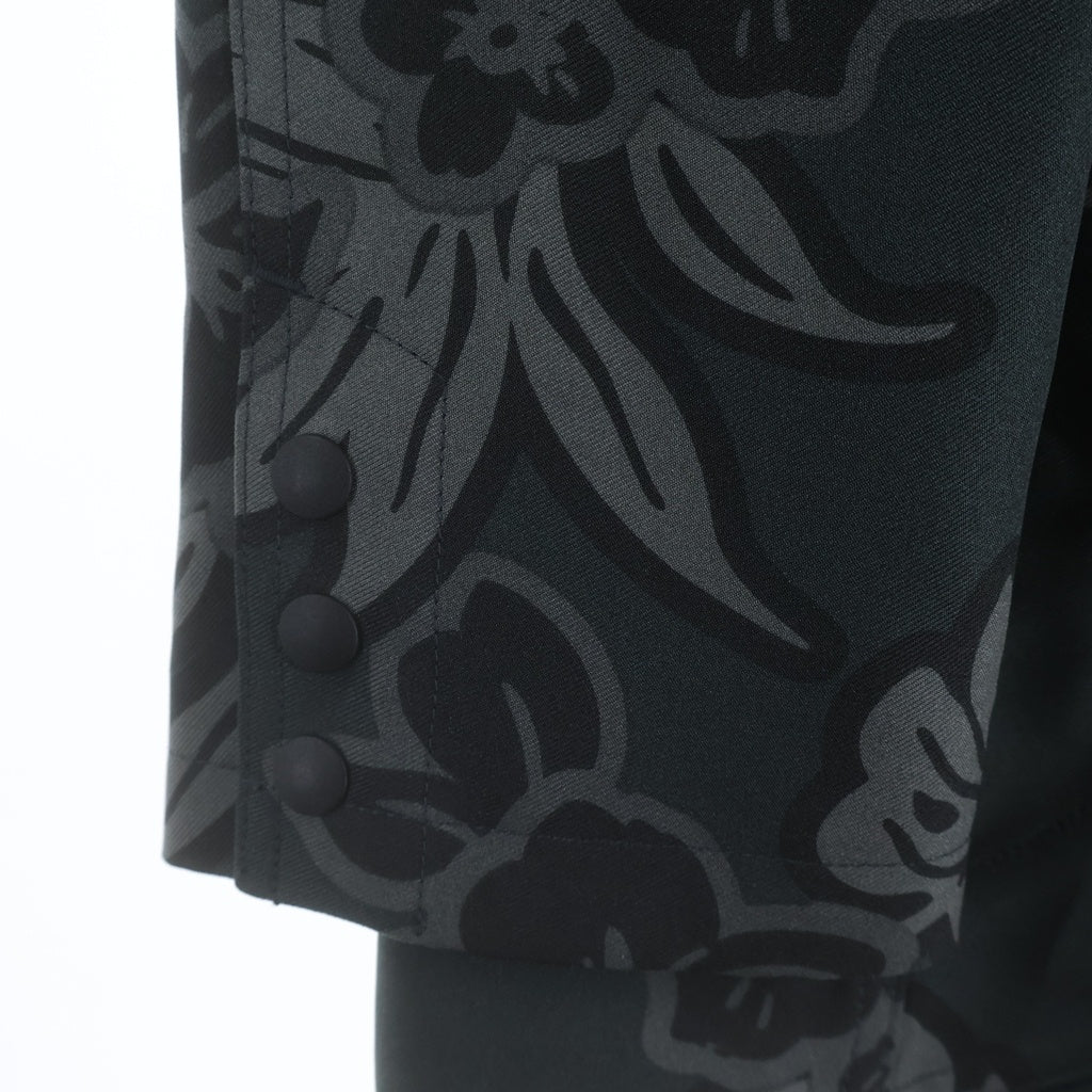 COMME des GARCONS HOMME PLUS(コムデギャルソンオムプリュス) 11SS 4Pocket Jacket 4ポケット ジャケット ハイビスカス柄 ダークグリーン EG-J008