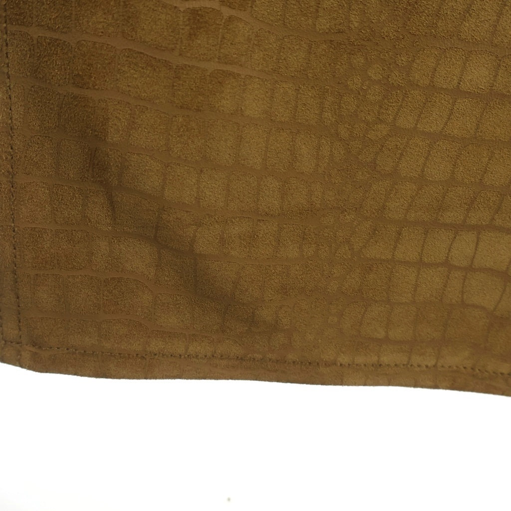 SUPREME(シュプリーム) 24AW Suede Double Knee Painter Pant Croc スウェードレザー クロコ柄 ダブルニーペインターパンツ ベージュ