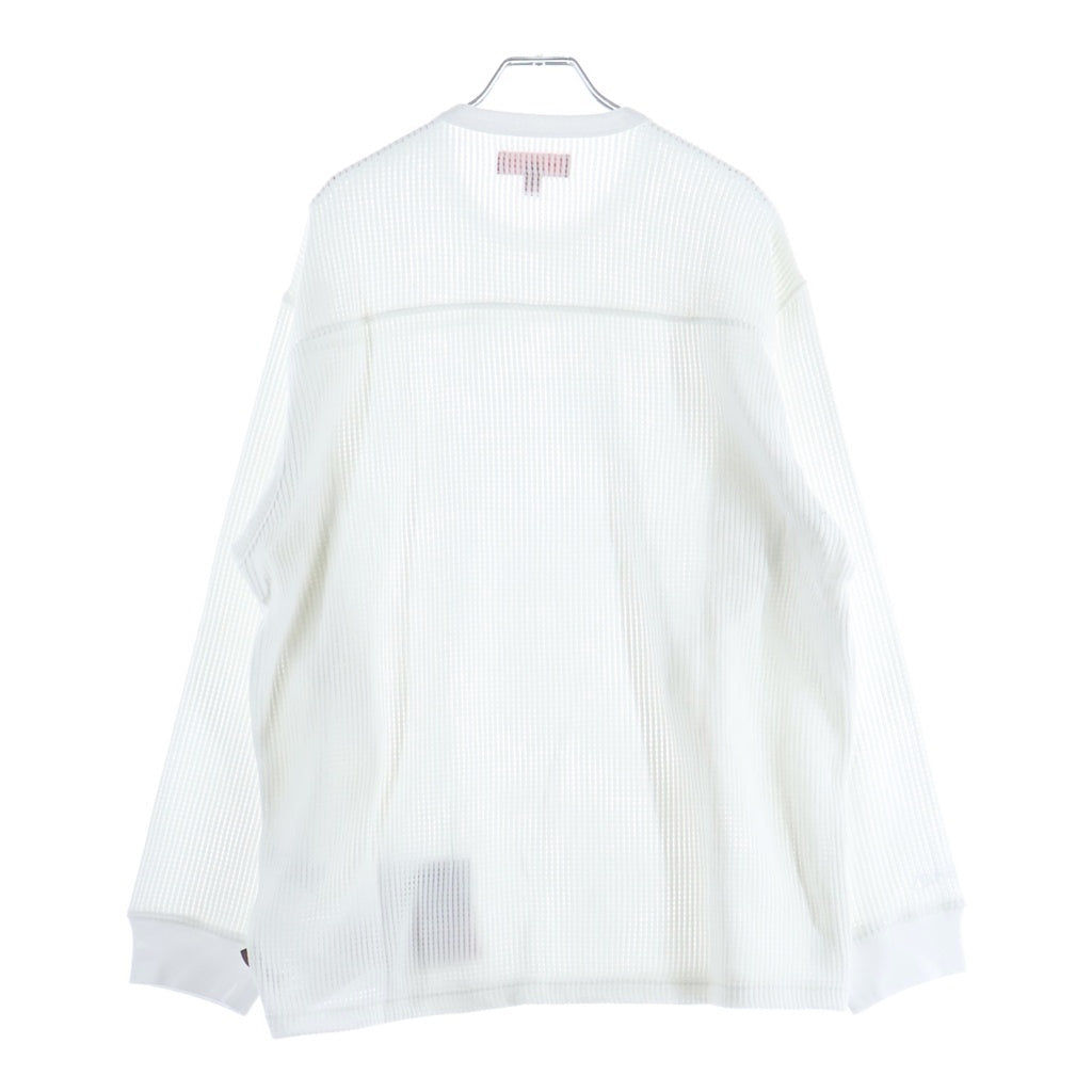 SUPREME(シュプリーム) 25SS Polartec Mesh L/S Football Top ポーラテック メッシュフットボールシャツ 長袖Tシャツ ロンT ホワイト