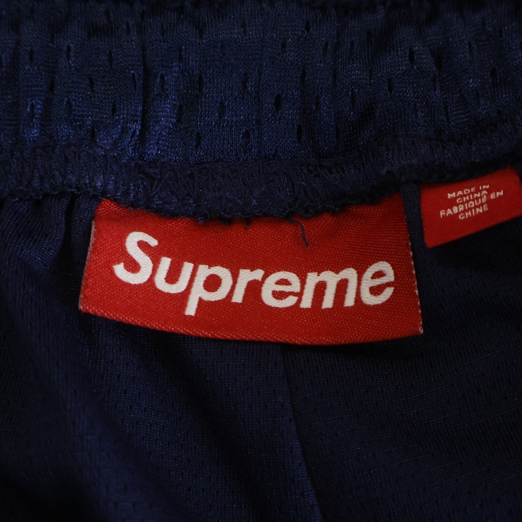 SUPREME(シュプリーム) 24SS Small Box Baggy Mesh Short スモールボックスロゴ バギーメッシュショーツ ハーフパンツ ネイビー
