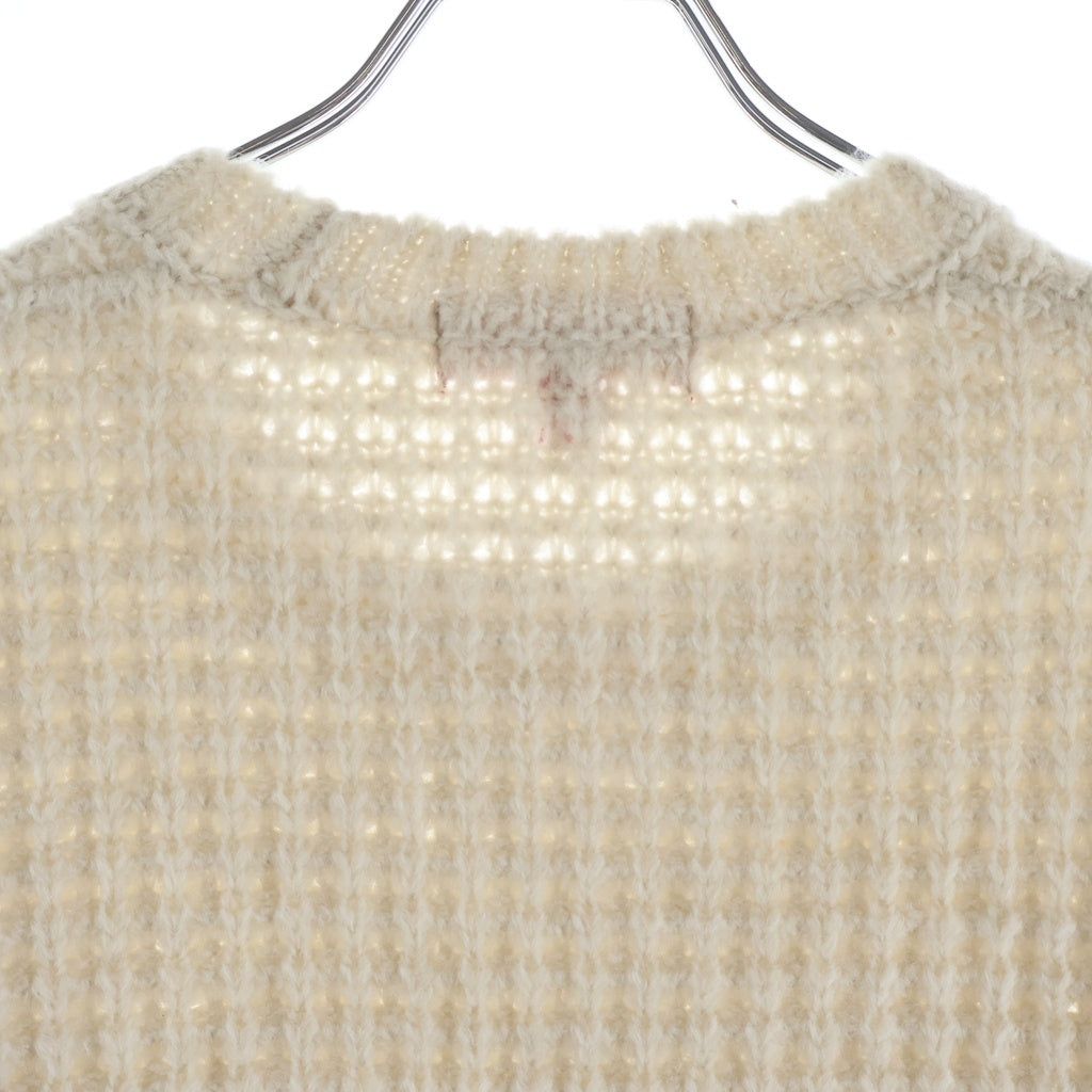 SUPREME(シュプリーム) 25AW Small Box Waffle Sweater スモールボックスロゴ クルーネックワッフルニットセーター ナチュラル アイボリー
