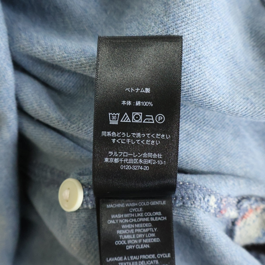 RRL(ダブルアールエル) Print Reverse-Terry Work Shirt リバーステリー ワークシャツ 長袖シャツ マルチ